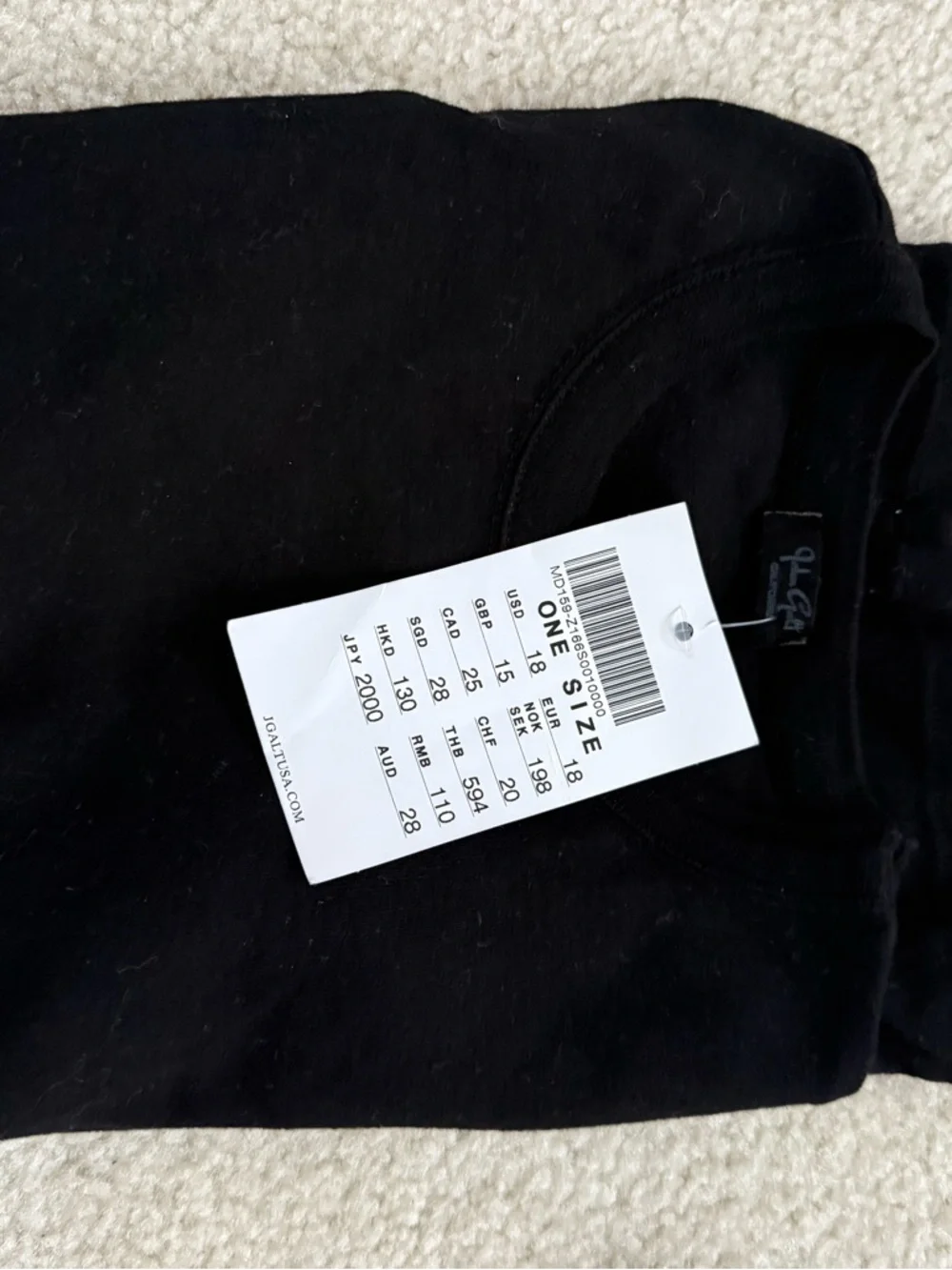 NWT Brandy Melville Light Blue Crew Neck Top - Picture 4 of 4